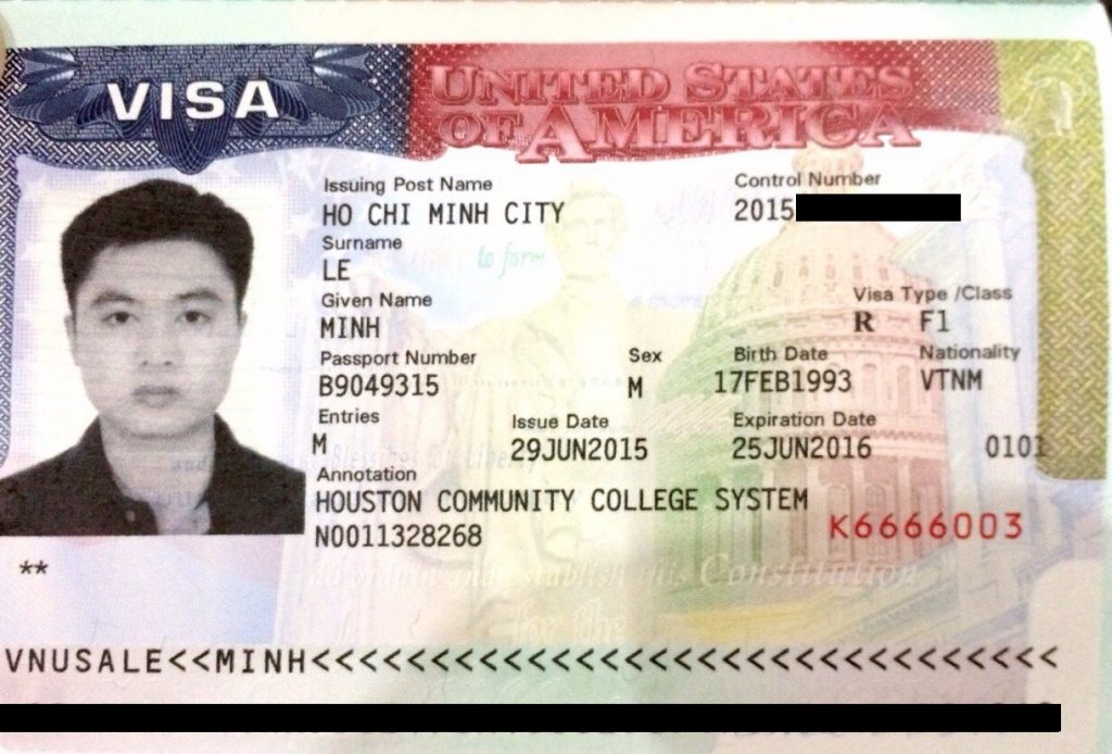 Visa du học Mỹ loại F1