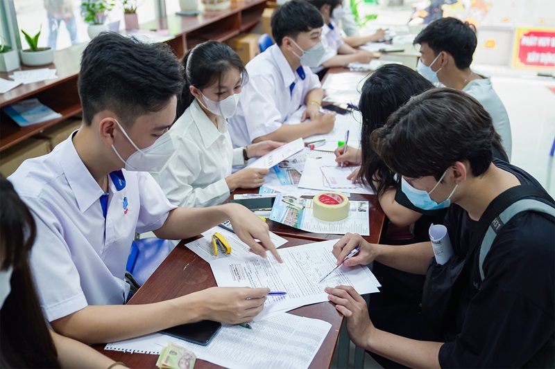 quy trình đăng ký nhập học